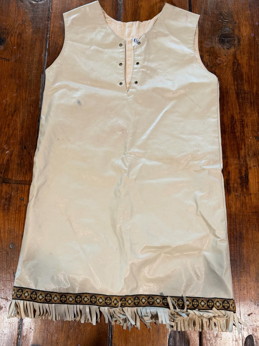 Vintage Leather Fringe Dress